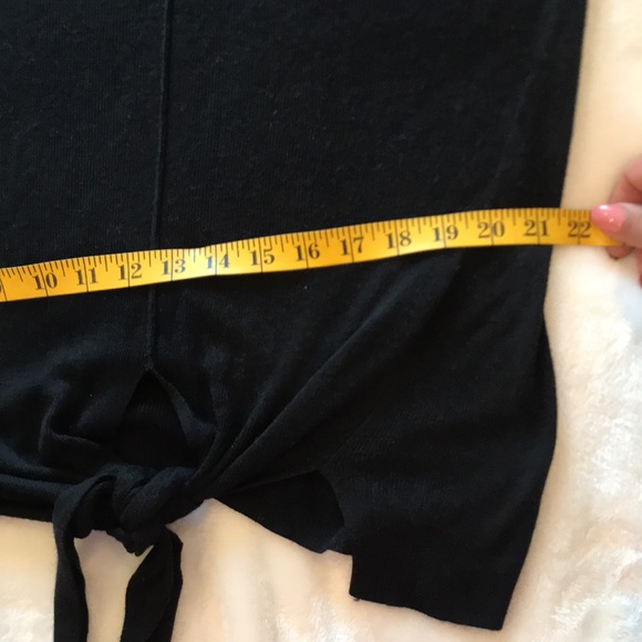 Express tin sweater tie front top size L - Picture 10 of 11